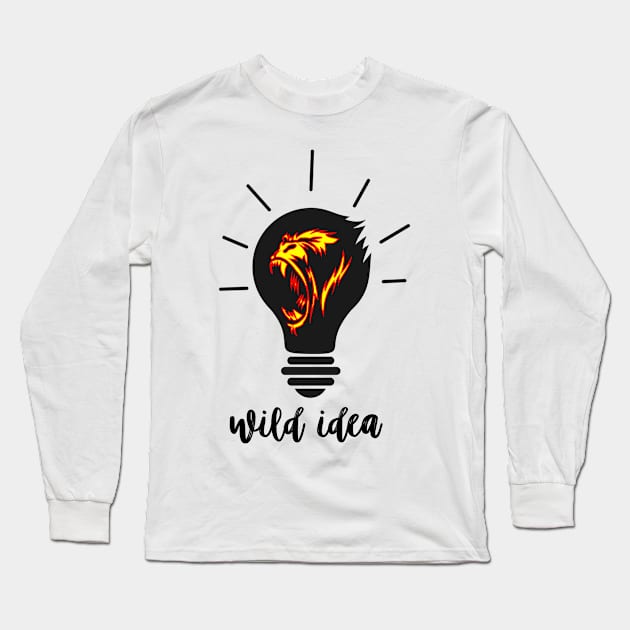 The Gorilla Idea Long Sleeve T-Shirt by Whatastory